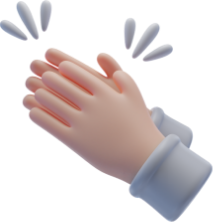 Clapping hands illustration
