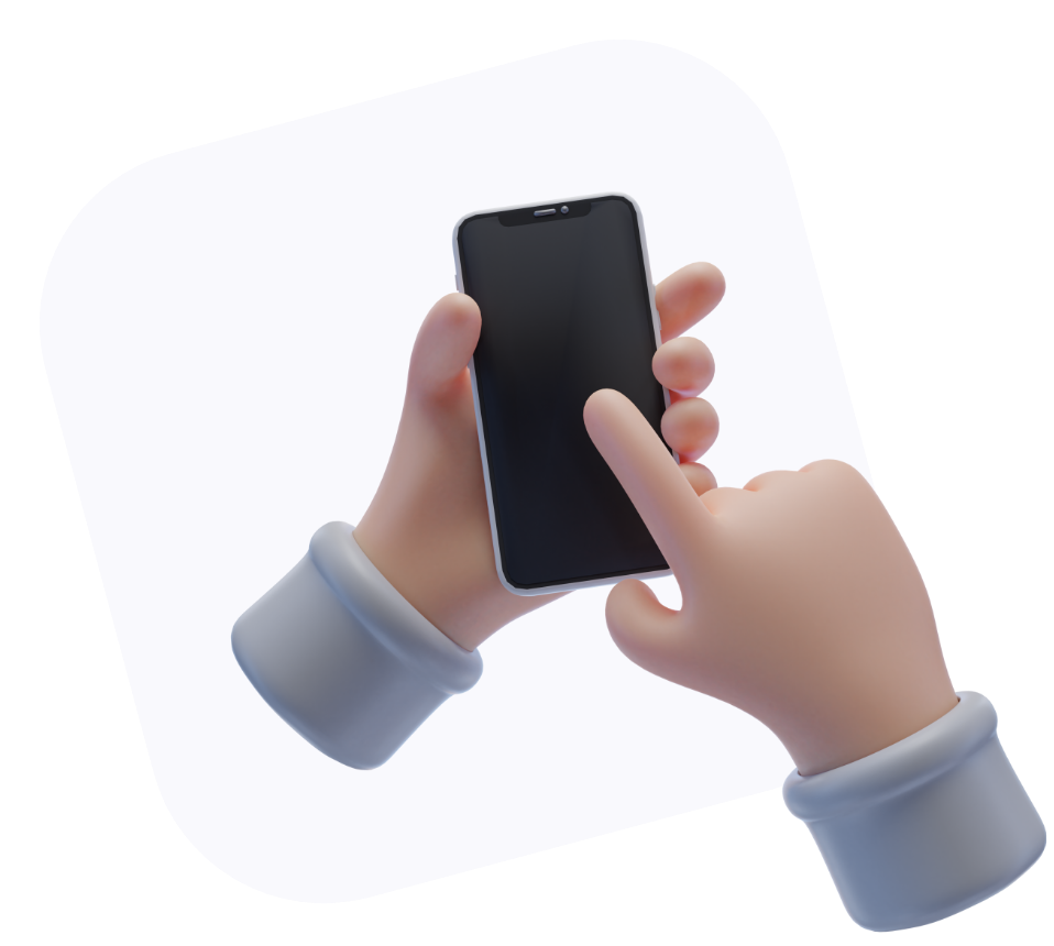 Hands holding a smartphone